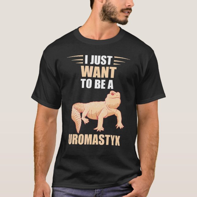 Camiseta Eu Só Quero Uromastyx Reptile Desert Agame Uromast (Frente)