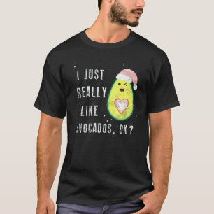 Camiseta Eu Só Realmente Gosto de Abacates Ok Vegetariano V