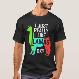 Camiseta Eu Só Realmente Gosto de Lhamas Llama