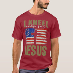Camiseta Eu Só Sei Por Jesus, Presente De Bandeira De Fé