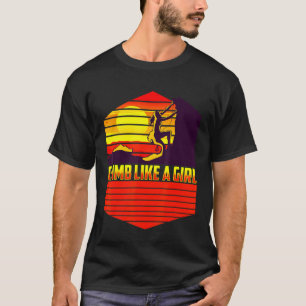 Camiseta Eu Sobe Como Uma Rapariga Escalando O Sol