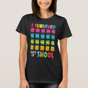 Camiseta Eu Sobrevivi 100 Dias De Escola Professor Aluno 10