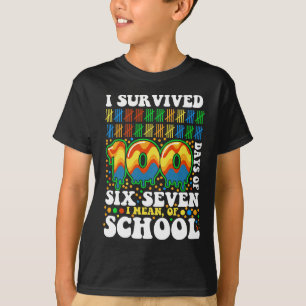 Camiseta Eu Sobrevivi 100 Dias De Seis Sete Quero Dizer Da