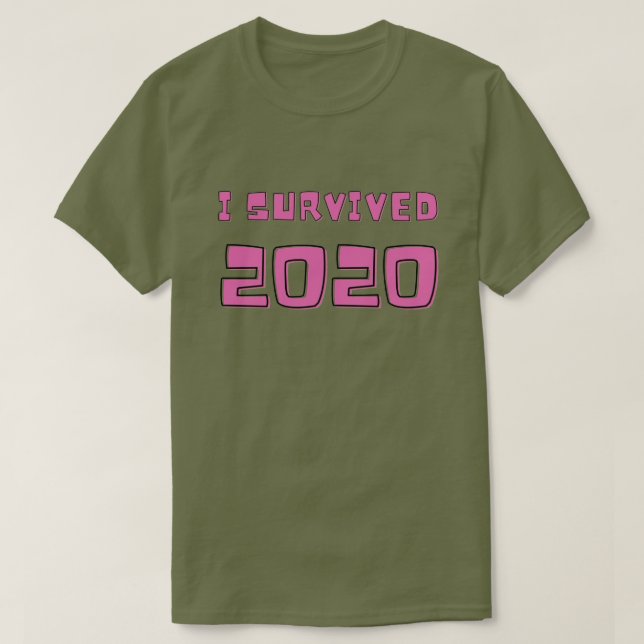 Camiseta Eu Sobrevivi a 2020 (Frente do Design)