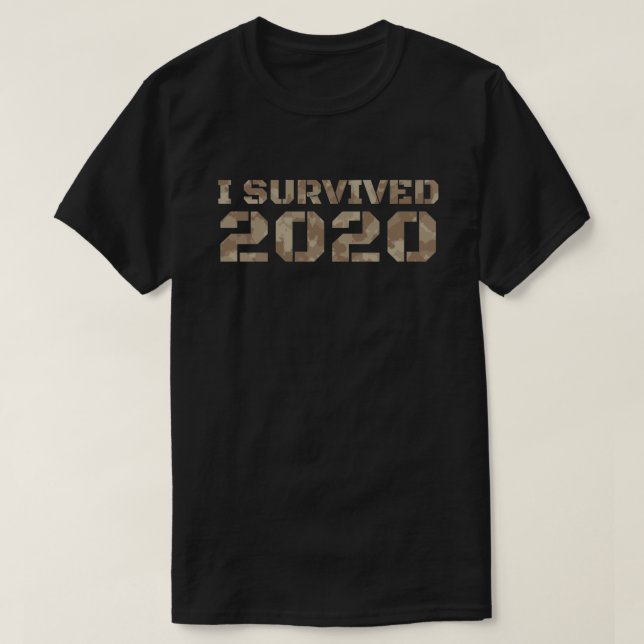 Camiseta Eu Sobrevivi a 2020 (Frente do Design)