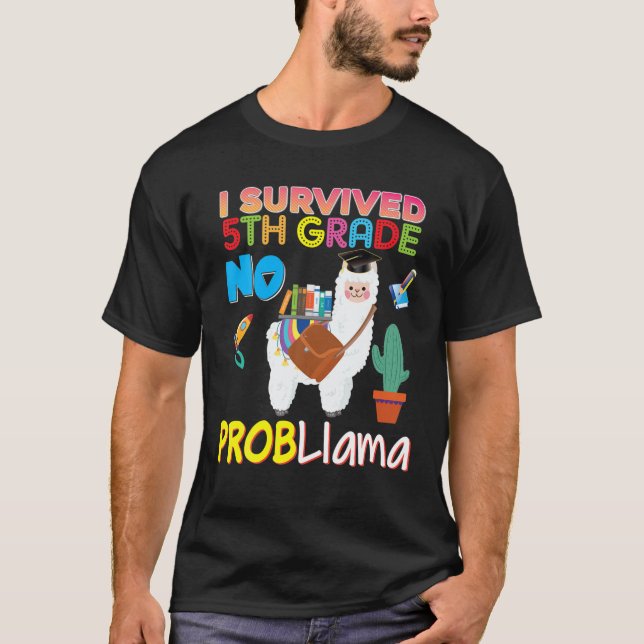 Camiseta Eu Sobrevivi à 5 Grau Sem Problema Lama Formando F (Frente)