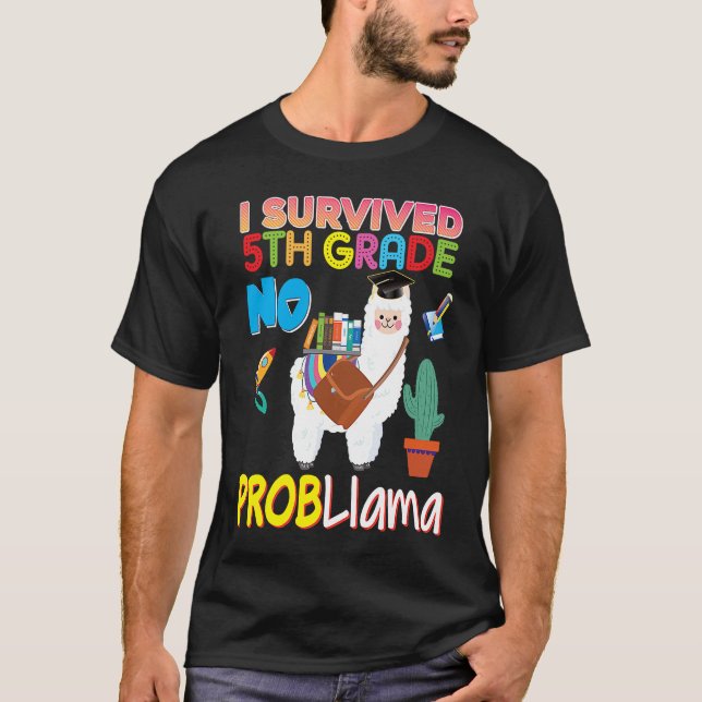 Camiseta Eu Sobrevivi à 5 Grau Sem Problema Lama Formando F (Frente)