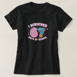 Camiseta Eu sobrevivi a 67 dias de aula de volta às aulas