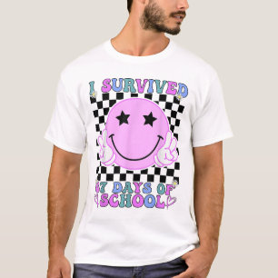 Camiseta Eu Sobrevivi a 67 Dias de Escola Engraçado 67 Meme