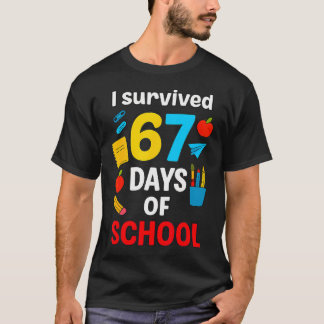 Camiseta Eu Sobrevivi a 6 7 Seis Sete 67 Dias De Aula Profe