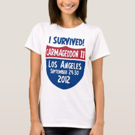 Camiseta Eu sobrevivi a Carmageddon 2 - fechamento de Los
