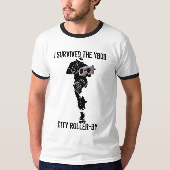CAMISETA EU SOBREVIVI À CIDADE ROLLER-BY DE YBOR (Frente)