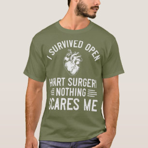 Camiseta Eu Sobrevivi a Cirurgia de Coração Aberta e Pres