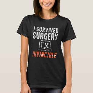 Camiseta Eu Sobrevivi A Cirurgia Eu Sou Invencível