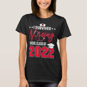 Camiseta Eu Sobrevivi À Classe De Graduação Da Escola De En