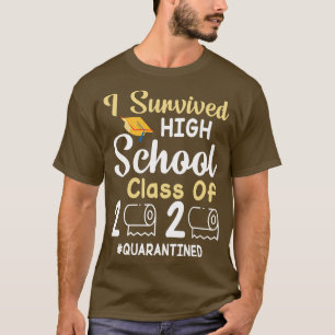 Camiseta Eu Sobrevivi À Classe De Segundo grau De Papel De 