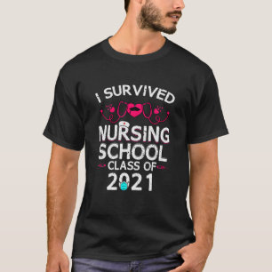 Camiseta Eu Sobrevivi à Enfermeira Estudante de Formando RN