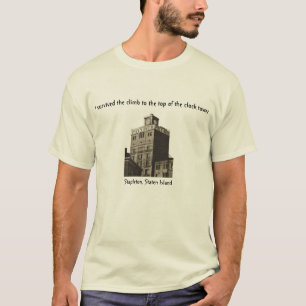 Camiseta Eu sobrevivi à escalada à parte superior da torr