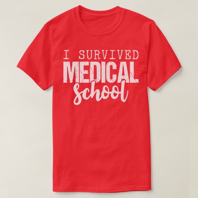 Camiseta Eu Sobrevivi à Faculdade de Medicina (Frente do Design)