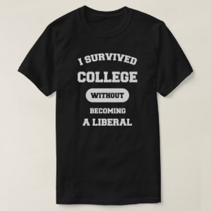 Camiseta Eu sobrevivi à faculdade sem transformar-se um