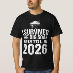 Camiseta Eu Sobrevivi à Grande Chuva Bristol RI 2026 Camise