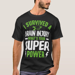Camiseta Eu Sobrevivi a lesões cerebrais traumáticas TBI Se