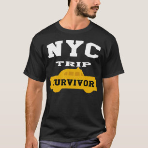 Camiseta Eu Sobrevivi À Minha Viagem Para A NYC Adorava via