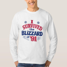 Camiseta Eu Sobrevivi à Nevasca de ’91