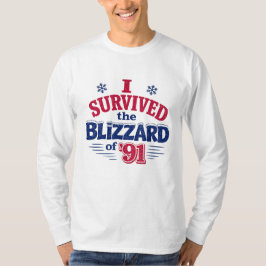 Camiseta Eu Sobrevivi à Nevasca de ’91