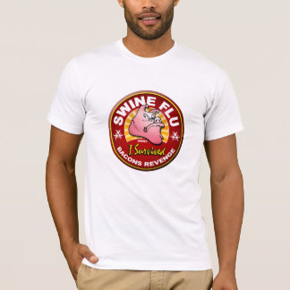 Camiseta Eu sobrevivi à pandemia da gripe dos suínos -