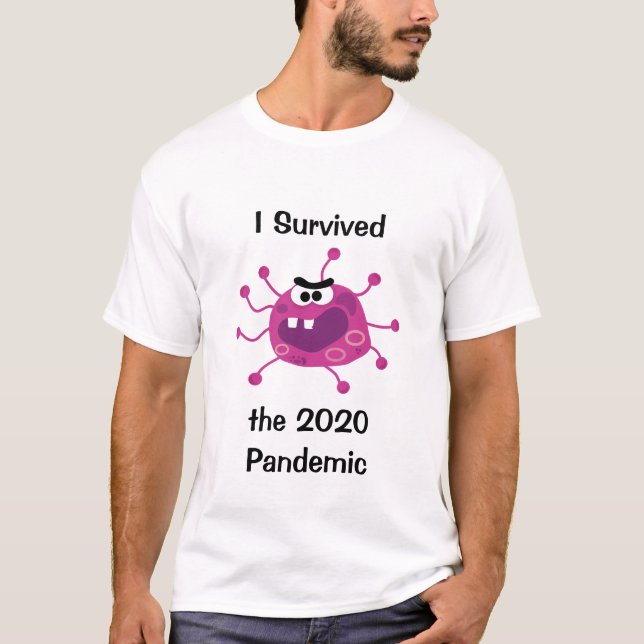 Camiseta Eu Sobrevivi à Pandemia em 2020 (Frente)