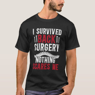 Camiseta Eu Sobrevivi à Recuperação de Cirurgia de Costas C