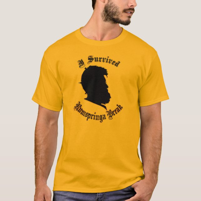 Camiseta Eu sobrevivi à ruptura de Rumspringa (Frente)