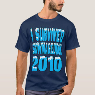 Camiseta Eu sobrevivi a Snowmageddon