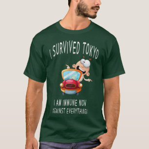 Camiseta Eu sobrevivi a Tóquio, Japão, Divertido, Tóquio