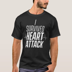 Camiseta Eu sobrevivi a um ataque cardíaco Infarto Sobrevi
