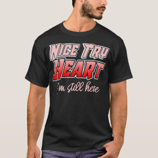 Camiseta Eu sobrevivi a um ataque cardíaco Vintage ataque c