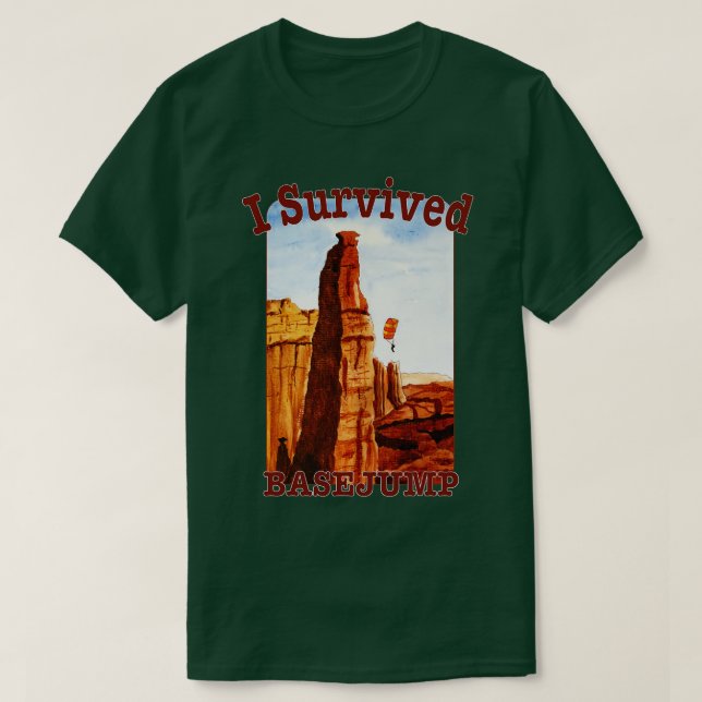 Camiseta Eu Sobrevivi A Um Basejump (Frente do Design)