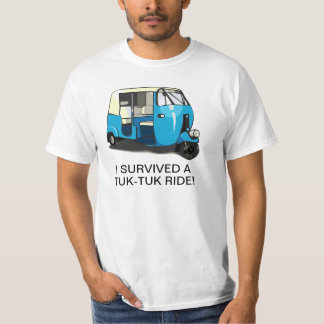 Camiseta EU SOBREVIVI a um tshirt do PASSEIO de TUK-TUK