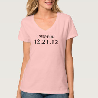 Camiseta EU SOBREVIVI ao 21 de dezembro de 2012