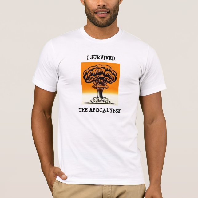CAMISETA EU SOBREVIVI AO APOCALIPSE (Frente)