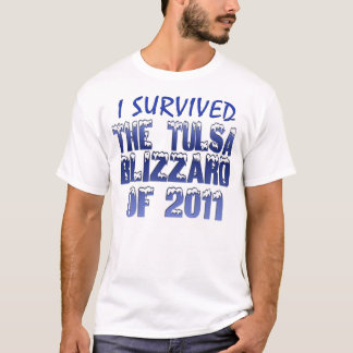 Camiseta Eu sobrevivi ao blizzard de Tulsa
