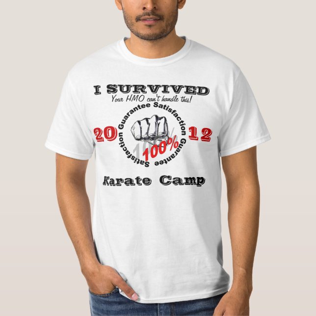 Camiseta Eu Sobrevivi ao Campo de Karate (Frente)
