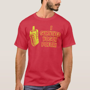 Camiseta Eu Sobrevivi ao Design de Poesia Vogon menina