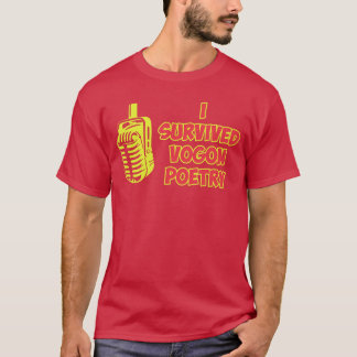 Camiseta Eu Sobrevivi ao Design de Poesia Vogon menina