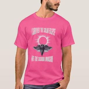 Camiseta Eu Sobrevivi Ao Eclipse Solar E À Invasão De Cicad
