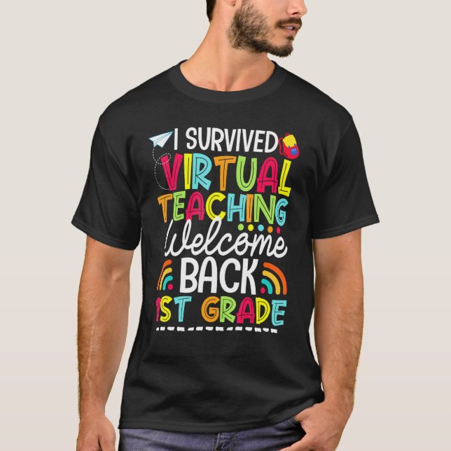 Camiseta Eu Sobrevivi ao Ensino Virtual Bem-Vindo 11 ruas (Frente)