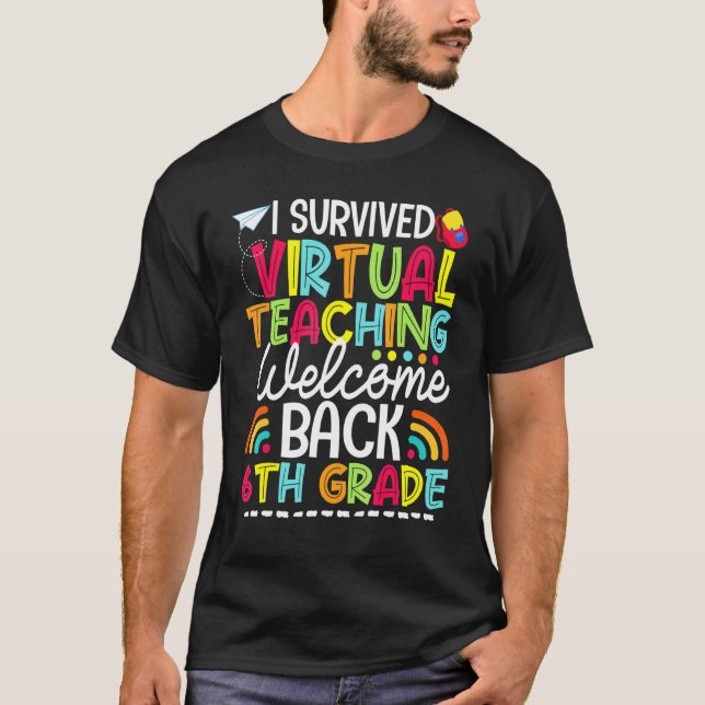 Camiseta Eu Sobrevivi ao Ensino Virtual Bem-Vindo 6 (Frente)