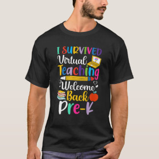 Camiseta Eu Sobrevivi ao Ensino Virtual Bem-Vindo Antes do 