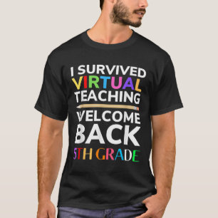 Camiseta Eu Sobrevivi ao Ensino Virtual de Volta às Aulas 5